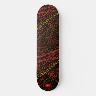 Vietnam Nationaal Pride Woordwolk Skateboard