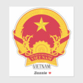 Vietnam National Emblem Patriotic Sticker (Vel)