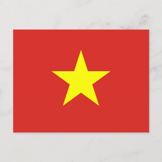 Vietnam National World Flag Briefkaart (Voorkant)