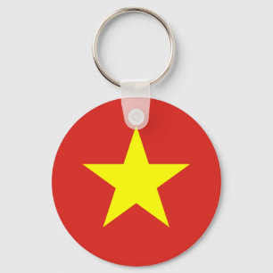 Vietnam National World Flag Sleutelhanger