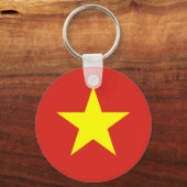 Vietnam National World Flag Sleutelhanger (Voorkant)
