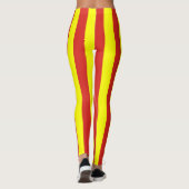 Vietnam Nationale vlag Kleuren Verticaal gestreept Leggings (Achterkant)