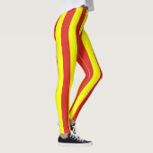 Vietnam Nationale vlag Kleuren Verticaal gestreept Leggings (Rechts)