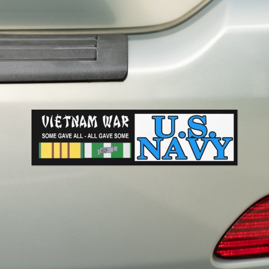 VIETNAM NAVY BUMPERSTICKER (Op auto)