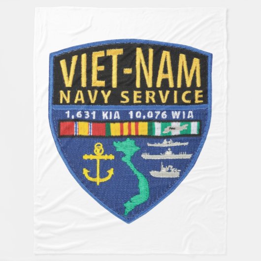 VIETNAM NAVY SERVICE FLEECE DEKEN (Voorkant)