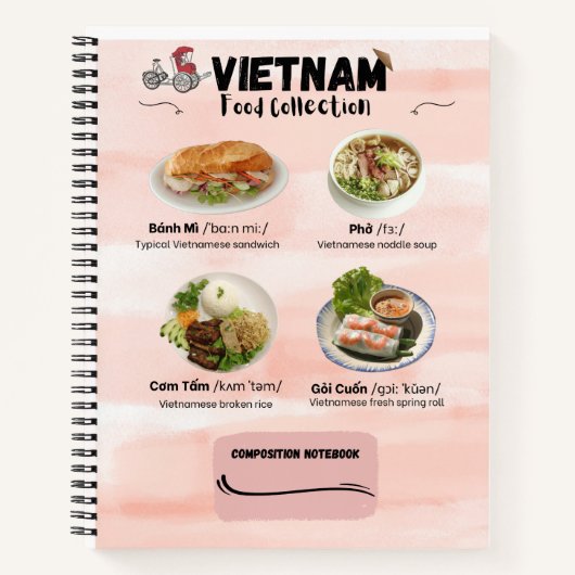 Vietnam Notitieboek samenstelling voedingsrondleid (Voorkant)