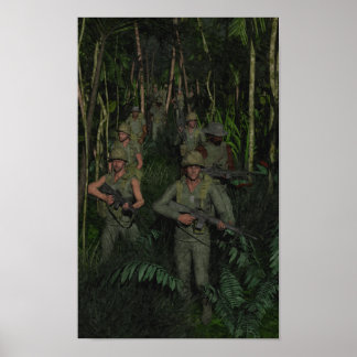 Vietnam: Oerwoud Patrol Poster