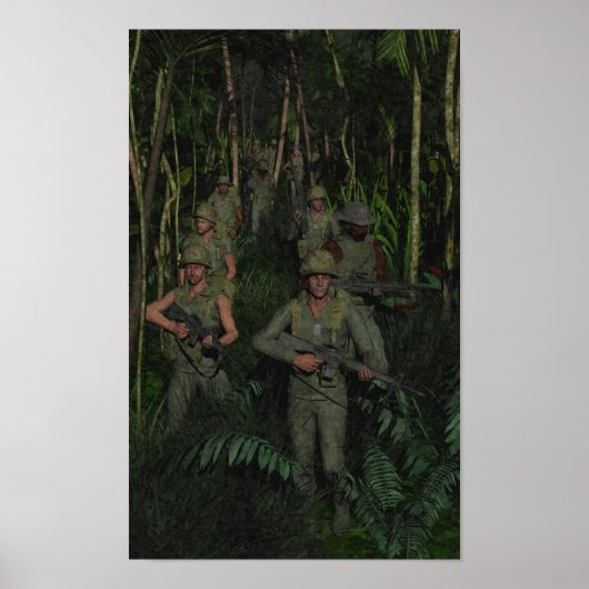 Vietnam: Oerwoud Patrol Poster (Voorkant)