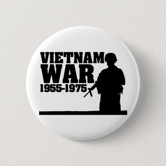 Vietnam Oorlog 1955-1975 Ronde Button 5,7 Cm (Voorkant)
