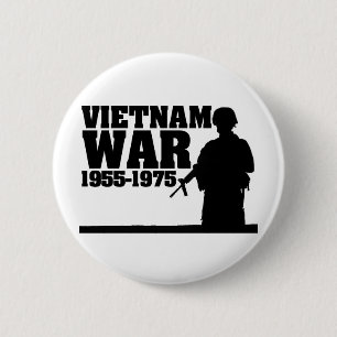 Vietnam Oorlog 1955-1975 Ronde Button 5,7 Cm
