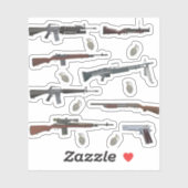 Vietnam Oorlog Amerikaanse wapens Sticker (Vel)