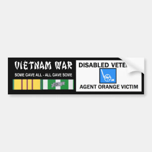 VIETNAM OORLOG - GEHANDICAPTE VET - AGENT ORANJE V BUMPERSTICKER