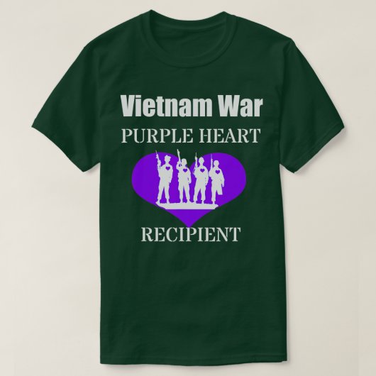 Vietnam Oorlog Paarse erfgenamen Memori T-shirt (Design voorkant)