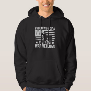 Vietnam Oorlog Veteraan Trotse Vrouw Amerikaanse V Hoodie