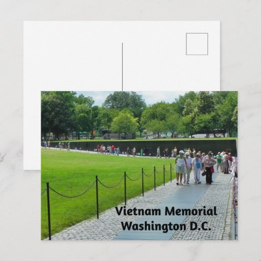 Vietnam-oorlogsimonaal Briefkaart (Voorkant / Achterkant)