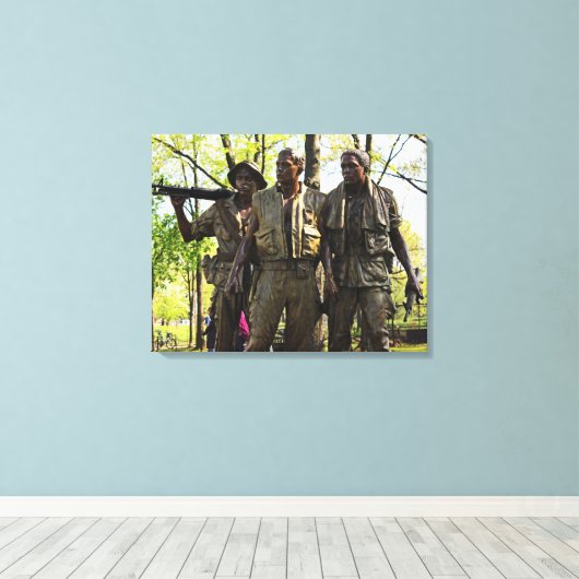 Vietnam-oorlogsimonaal Canvas Afdruk (Insitu (Houten vloer))