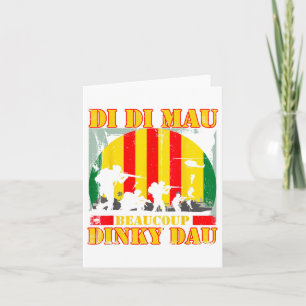 Vietnam oorlogsveteraan di Mau Beaucoup Dinky Dau Kaart