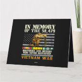 Vietnam Oorlogsveteranen Amerikaanse Herdenkingsda Kaart (Achterkant)
