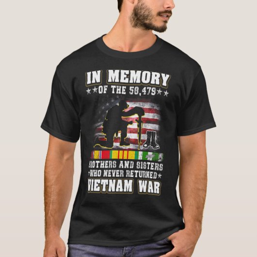 Vietnam Oorlogsveteranen Amerikaanse herdenkingsda T-shirt (Voorkant)