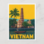 Vietnam Oude Kunst Reizen Briefkaart (Voorkant)