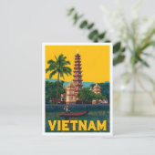 Vietnam Oude Kunst Reizen Briefkaart (Staand voorkant)