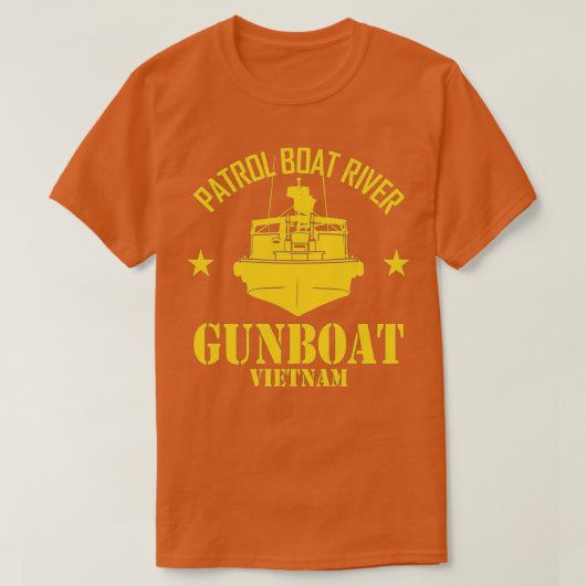 Vietnam Patrol Boat PBR - Gunboot Vietnam door T-shirt (Design voorkant)