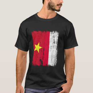 Vietnam Polen Halfvlag Vietnamese Poolse Afkomst T-shirt