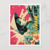 Vietnam Pop Art Travel Illustration Briefkaart (Voorkant)