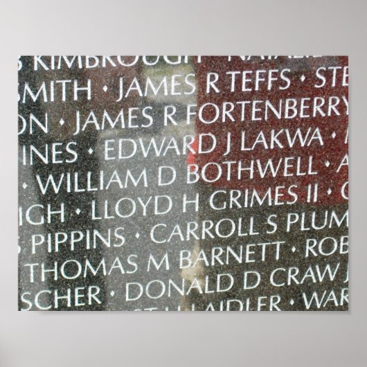 Vietnam Poster herdenkingsmuur (Voorkant)