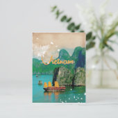 Vietnam  poster van vakantie briefkaart (Staand voorkant)