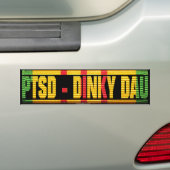 Vietnam PTSD - Dinky Dau Ribbon Bumpersticker (Op auto)