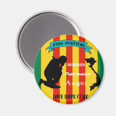 Vietnam PTSS Survivor Magnet (Voorkant / Achterkant)