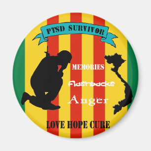 Vietnam PTSS Survivor Magnet