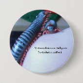 Vietnam Rainbow Millipede (Tonkinbolus dolfusii) Ronde Button 7,6 Cm (Voorkant)