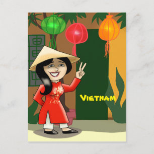 Vietnam Reis Briefkaart