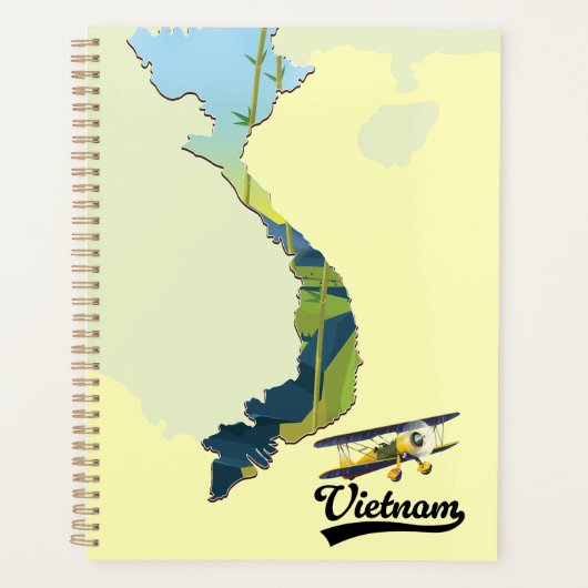 Vietnam reis kaart planner (Voorkant)