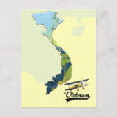 Vietnam Reiskaart Feestdagenkaart (Voorkant)