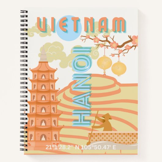 Vietnam Reiskunst Notitieboek (Voorkant)
