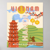 Vietnam Reiskunst Poster (Voorkant)