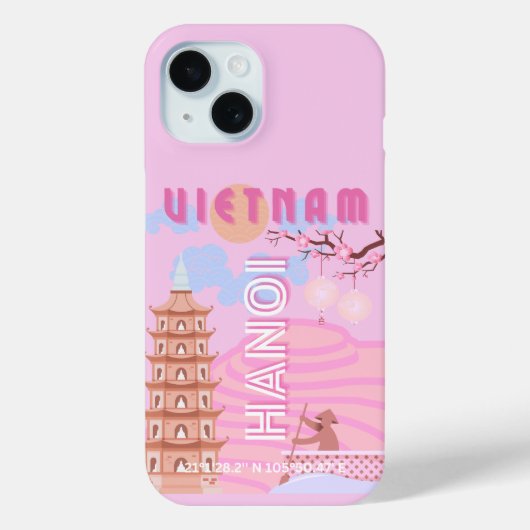 Vietnam Reiskunst, Roze Case-Mate iPhone Case (Achterkant)