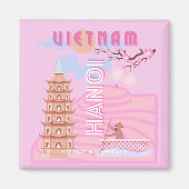 Vietnam Reiskunst, Roze Magneet (Voorkant)