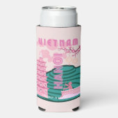 Vietnam Reiskunst Seltzer Blikjeskoeler (Seltzer Achterkant)