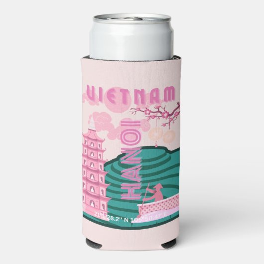 Vietnam Reiskunst Seltzer Blikjeskoeler (Seltzer Achterkant)