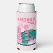 Vietnam Reiskunst Seltzer Blikjeskoeler (Seltzer Voorkant)