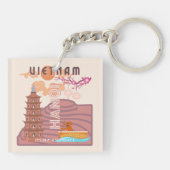 Vietnam Reiskunst Sleutelhanger (Achterkant)
