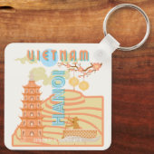 Vietnam Reiskunst Sleutelhanger (Achterkant)