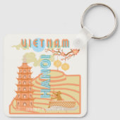 Vietnam Reiskunst Sleutelhanger (Achterkant)