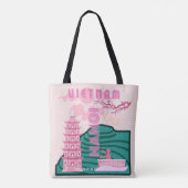 Vietnam Reiskunst Tote Bag (Achterkant)