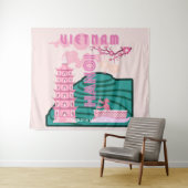 Vietnam Reiskunst Wandkleed (In Situ (horizontaal))