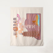 Vietnam Reiskunst Wandkleed (Voorkant)
